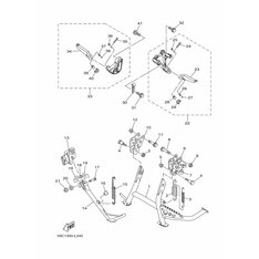 HINTERE FUSSRASTE KOMPL. 1