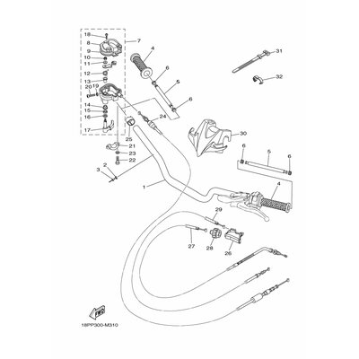 THROTTLE LEVER ASSY