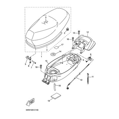 Yamaha Teil 2B6F8199G000