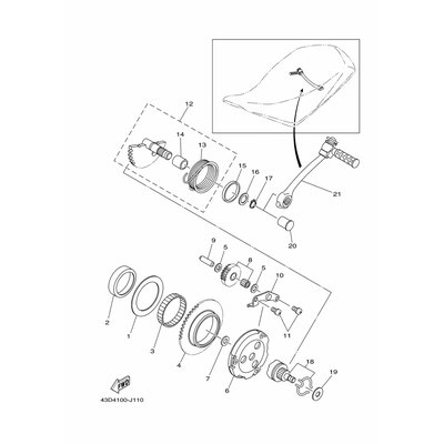 Yamaha Teil 43DE55380000