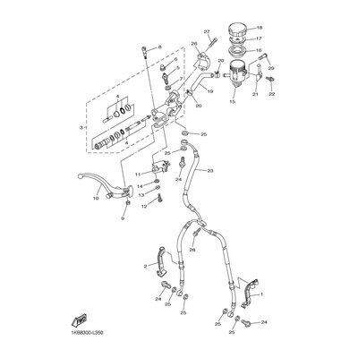 HALTER, BREMSSCHLAUCH 1