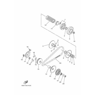 Yamaha Teil 43DE76830000