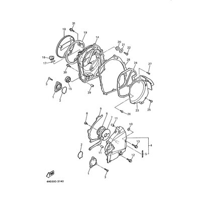 DICHTUNG, KURBELGEHAUSEDECK