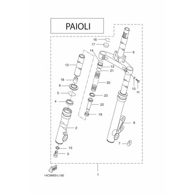 FEDER,VORDERRADGABEL