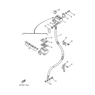 HALTER, BREMSSCHLAUCH 2
